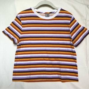 🌟 ASOS Crew-neck tee in Retro Stripe